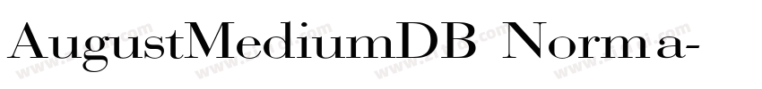 AugustMediumDB Norma字体转换